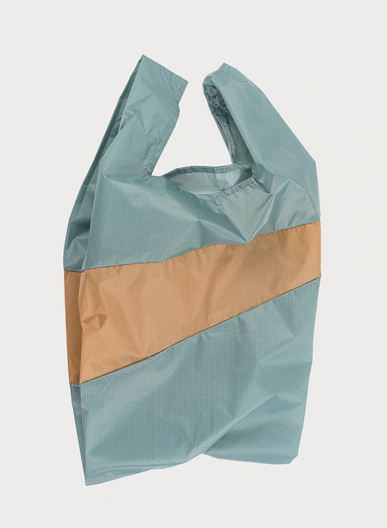The new Shopping bag grey & camel, large