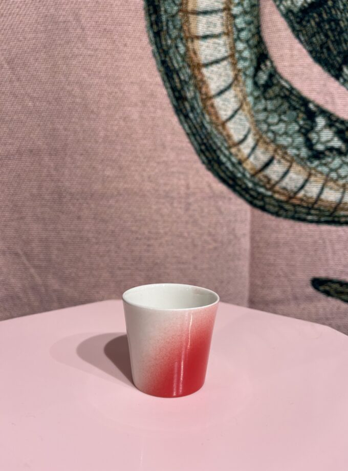 Tasse Espresso - Eierbecher white red