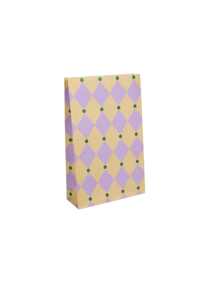 Kado Design Papiertüte mit Boden, Zirkus · Lilie + Honigbutter + Rasengrün, gross