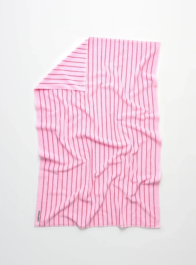 Naram Badetuch 100cm x 150cm, baby pink & ski patrol