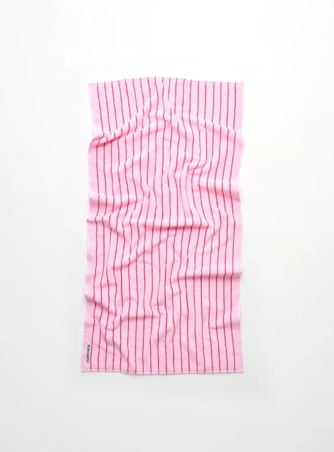 Naram Badetuch 70cm x 140cm, baby pink & ski patrol