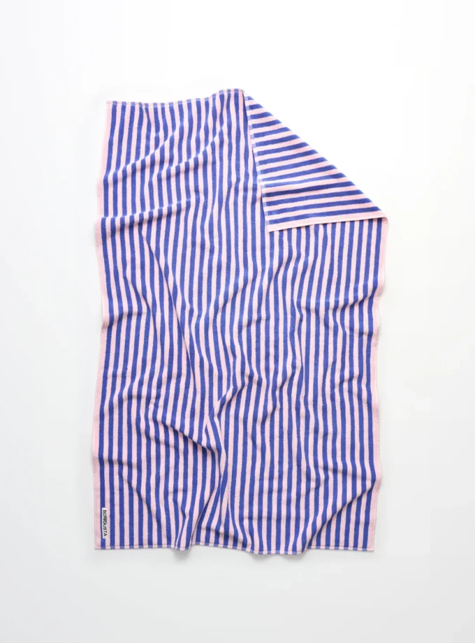 Naram Badetuch 100cm x 150cm, dazzling blue & rose