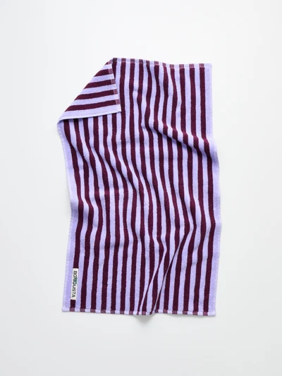 Naram Badetuch 70cm x 140cm, wine & lavender blue